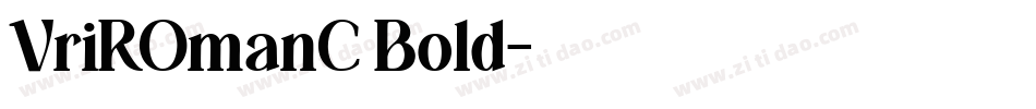 VriROmanC Bold字体转换